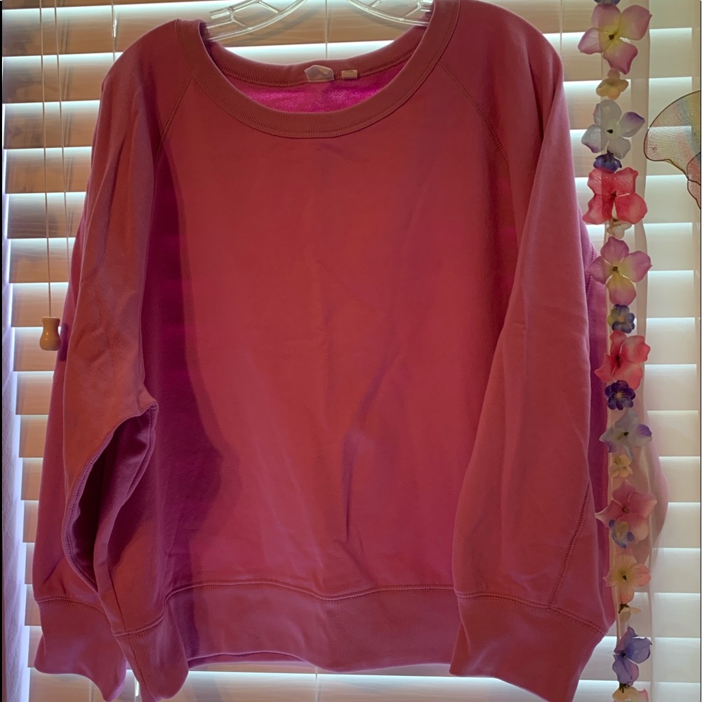 pink crewneck